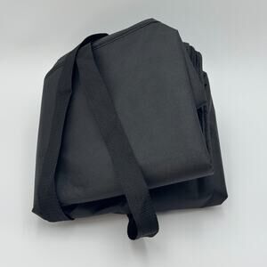 Thermal Insulated Food Delivery Bags Black Grocery Tote 2 Pack NEW